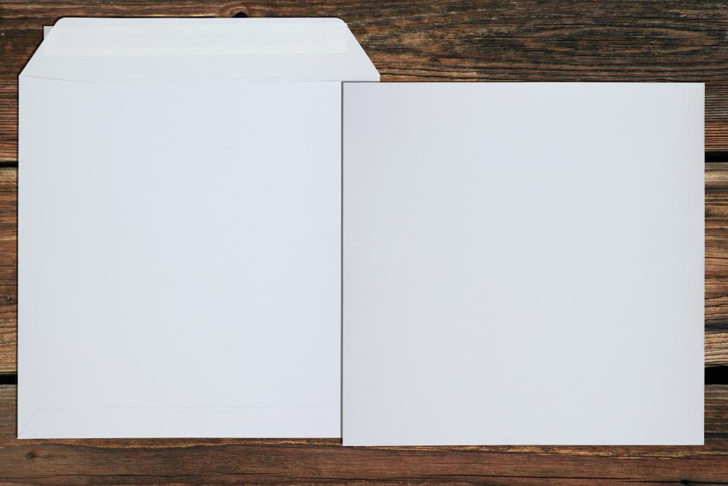 Versandtaschen 240x240 mm Haftklebend Weiß 120 g/qm